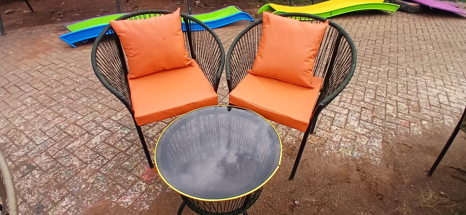 Orange Chair Set