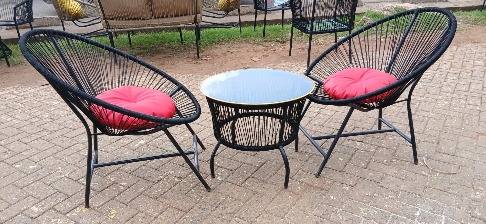 Outdoor Rope Chair Set